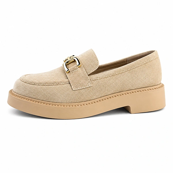 Derbies a platforme pour femme 7516-2 beige
